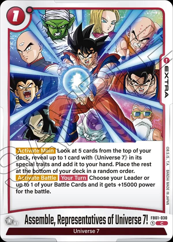 Assemble, Representatives Of Universe 7! — C, FB01
