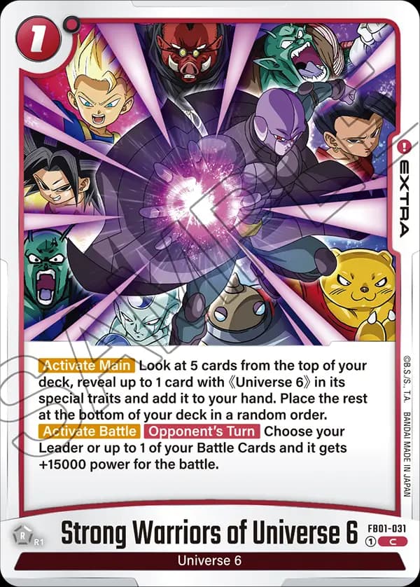 Strong Warriors Of Universe 6 — C, FB01