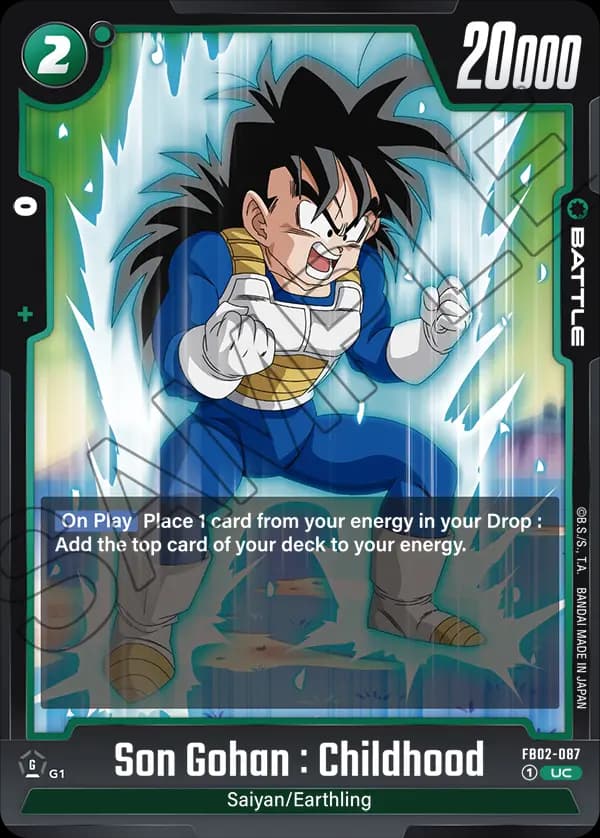 Son Gohan : Childhood — UC, FB02