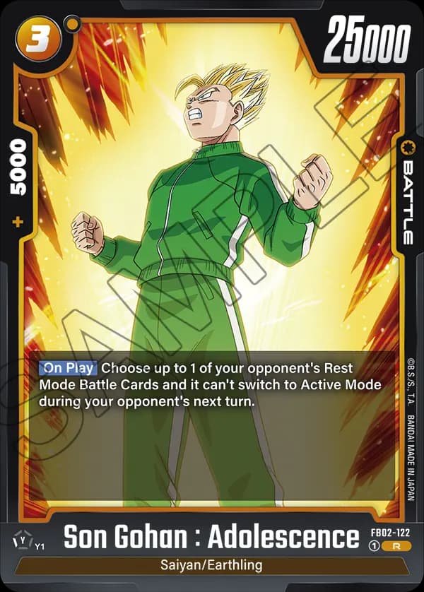 Son Gohan : Adolescence — R, FB02