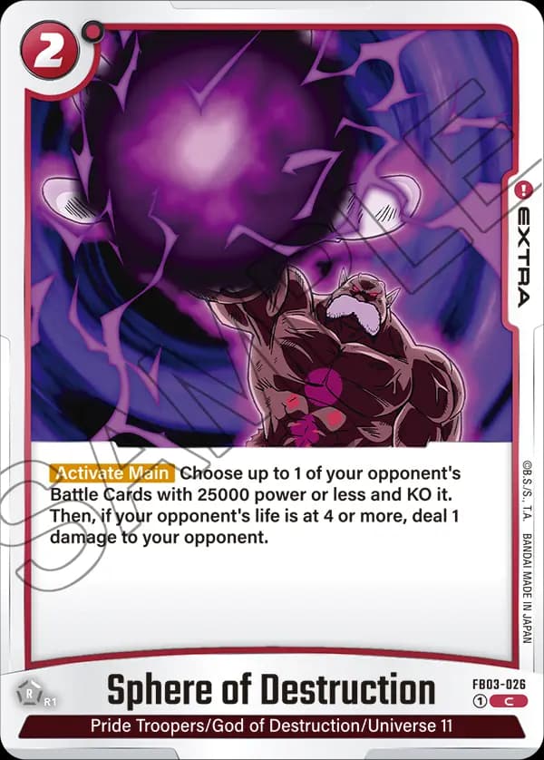 Sphere Of Destruction — C, FB03