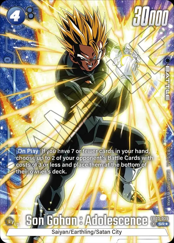 Son Gohan : Adolescence — SR*, FB03