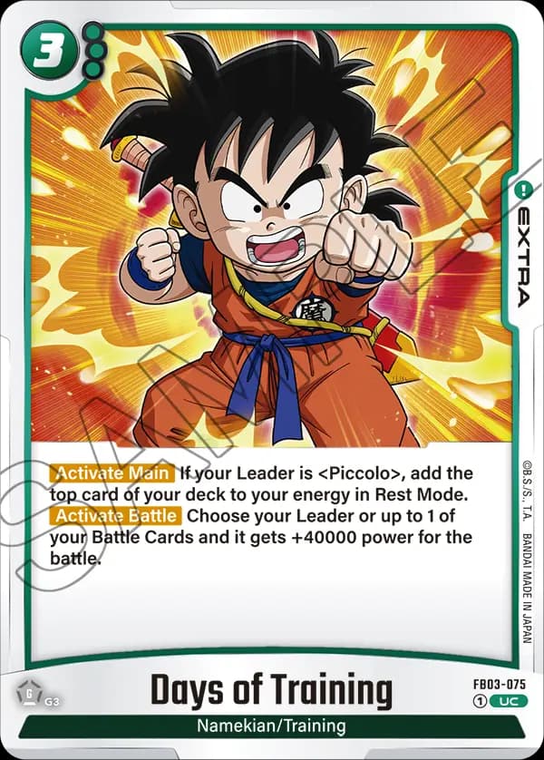 Days Of Training — UC, FB03