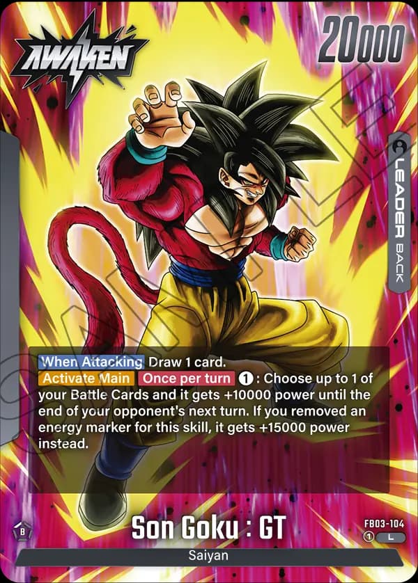Son Goku : Gt — L, FB03 — Back