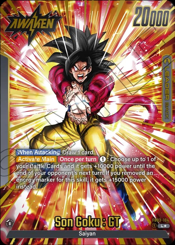 Son Goku : Gt — L*, FB03 — Back