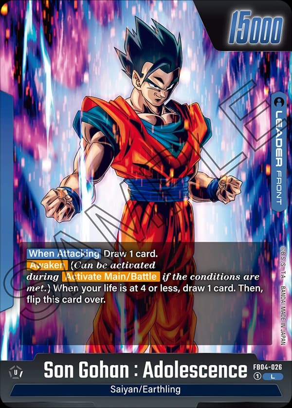 Son Gohan : Adolescence — L, FB04