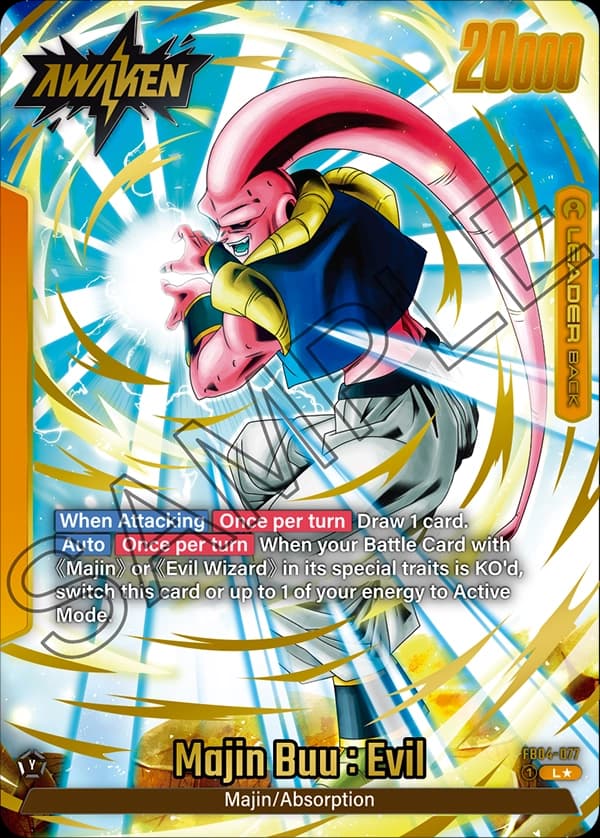 Majin Buu : Evil — L*, FB04 — Back