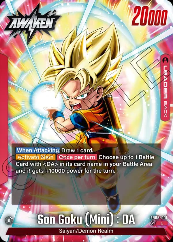 Son Goku (Mini) : Da — L, FB05 — Back