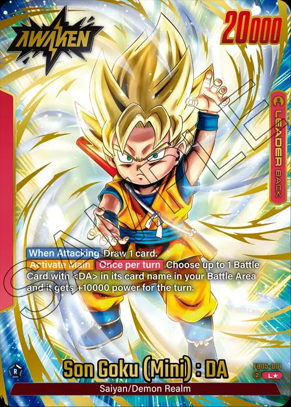 Son Goku (Mini) : Da — L*, FB05 — Back