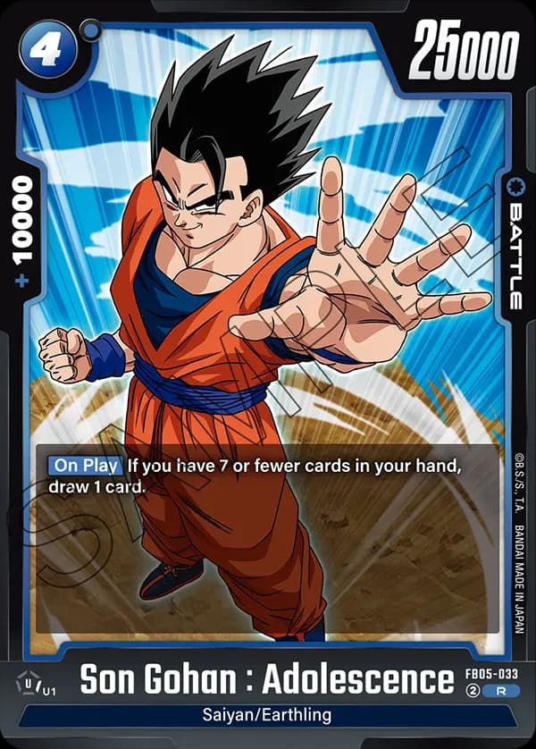 Son Gohan : Adolescence — R, FB05