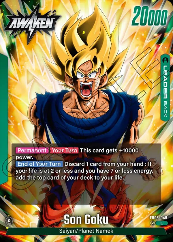 Son Goku — L, FB05 — Back