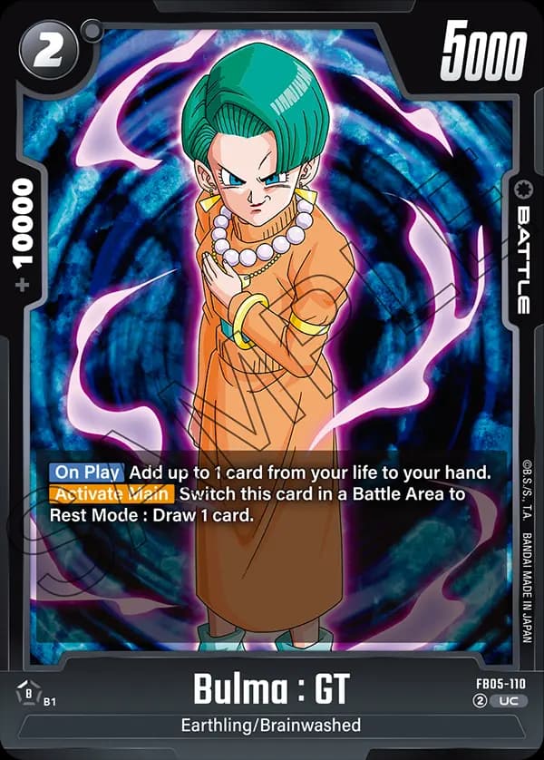 Bulma : Gt — UC, FB05