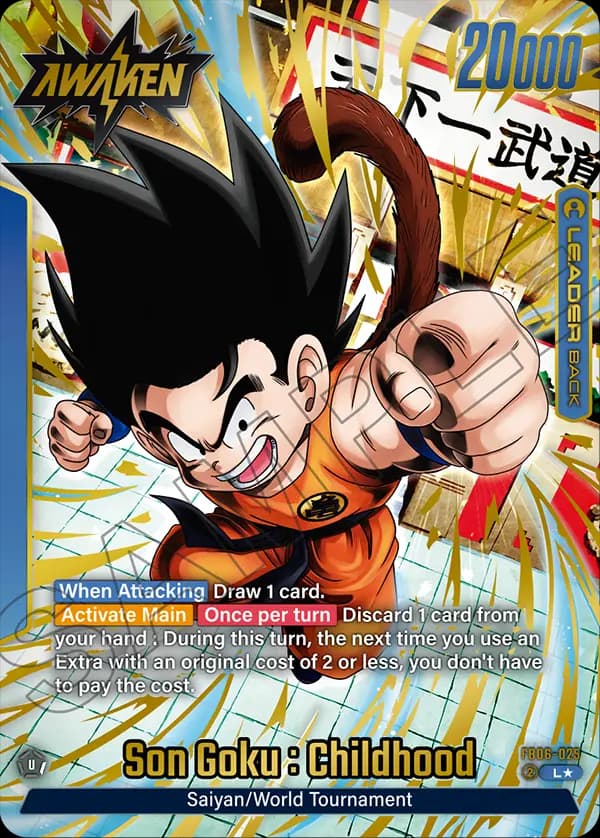 Son Goku : Childhood — L*, FB06 — Back