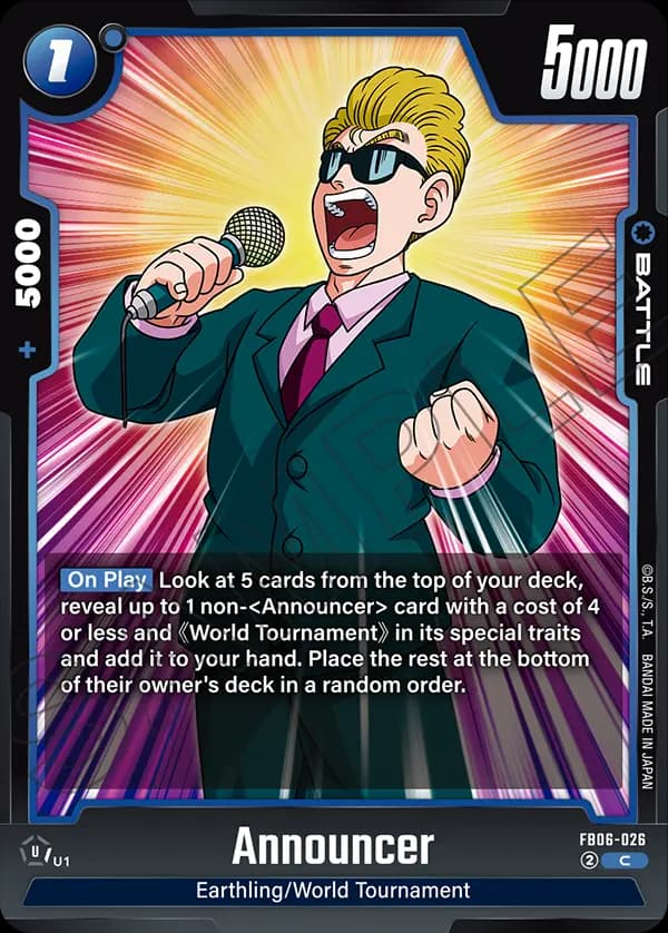 Announcer — C, FB06