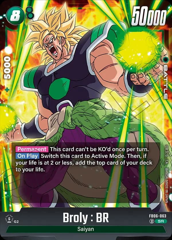Broly : Br — SR, FB06
