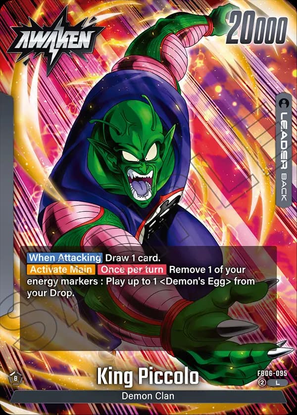 King Piccolo — L, FB06 — Back