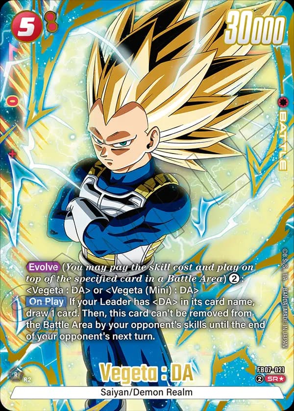 Vegeta : Da — SR*, FB07
