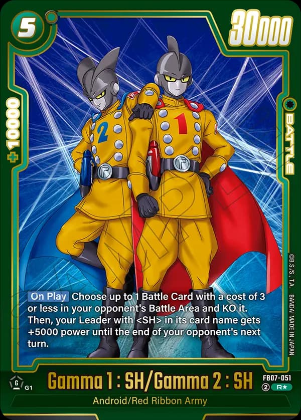 Gamma 1 : Sh/Gamma 2 : Sh — R*, FB07