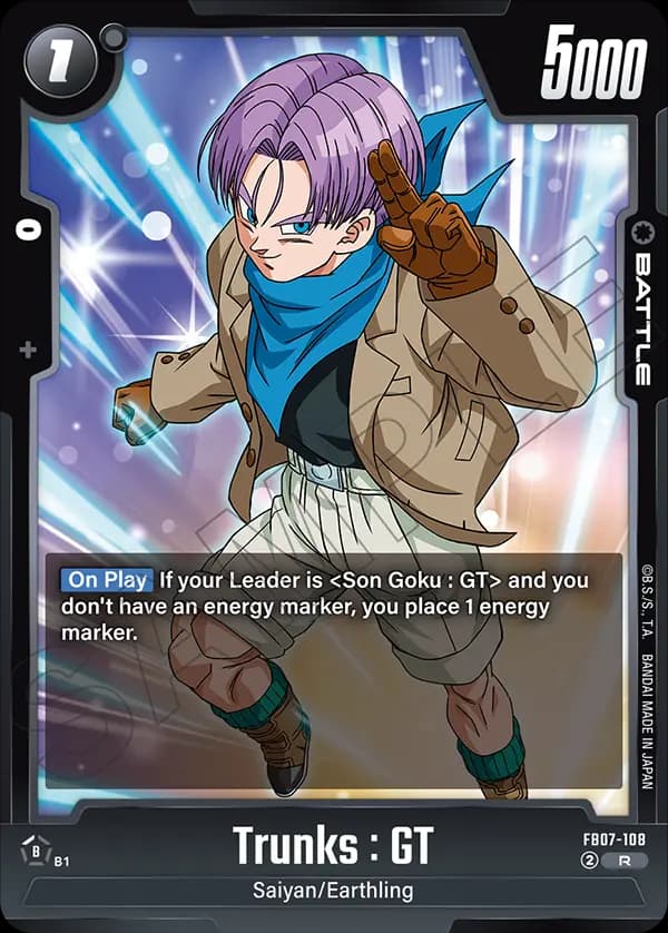 Trunks : Gt — R, FB07