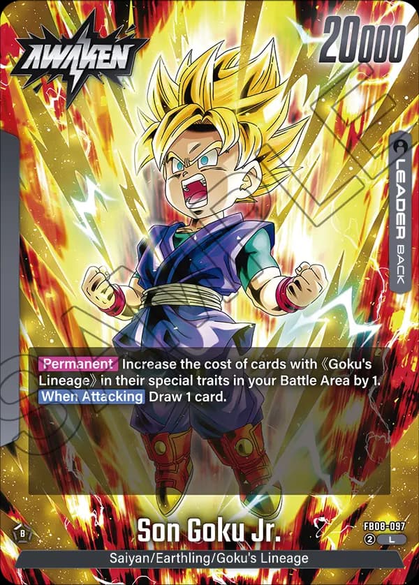 Son Goku Jr. — L, FB08 — Back