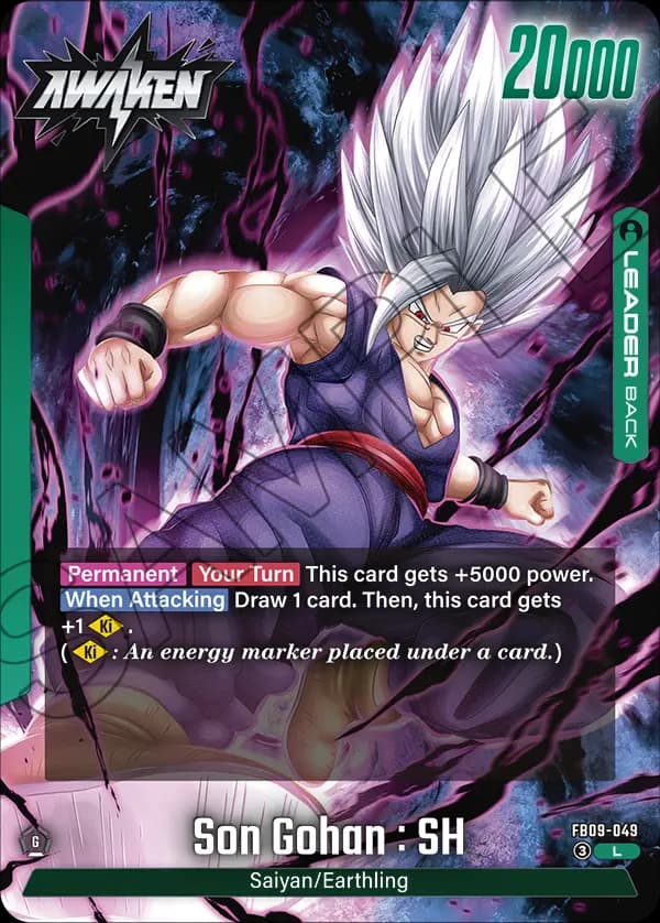 Son Gohan : Sh — L, FB09 — Back