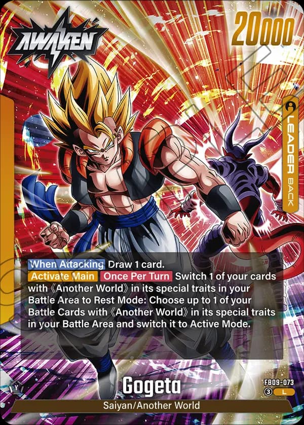 Son Goku/Vegeta — L, FB09 — Back