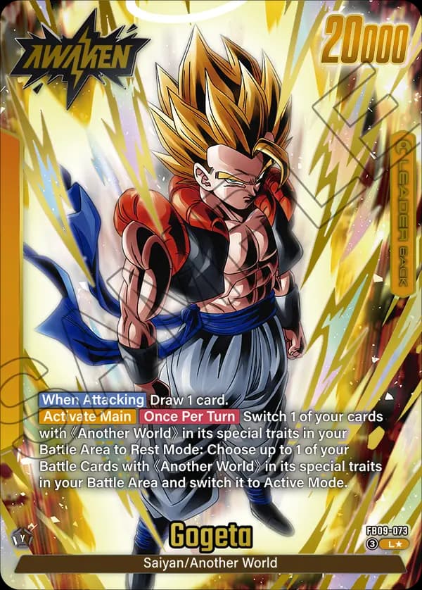 Son Goku/Vegeta — L*, FB09 — Back