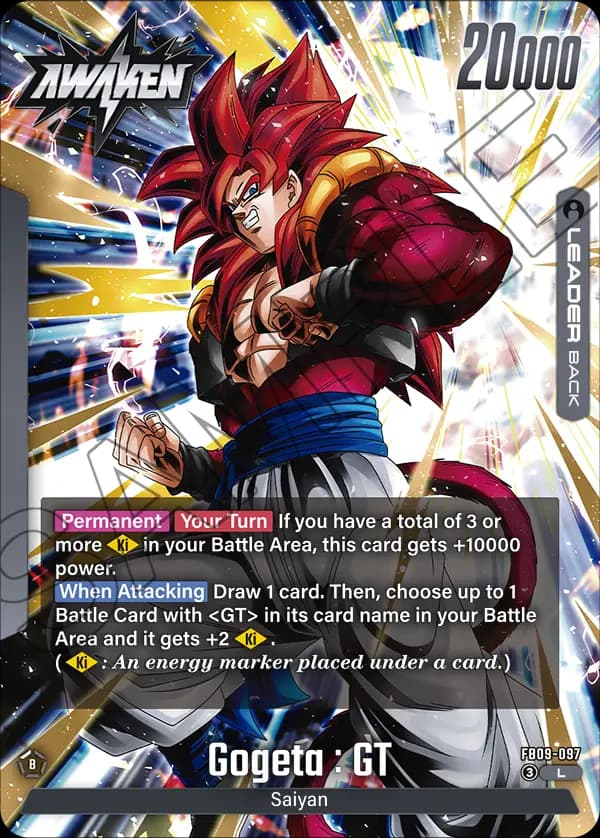 Gogeta : Gt — L, FB09 — Back