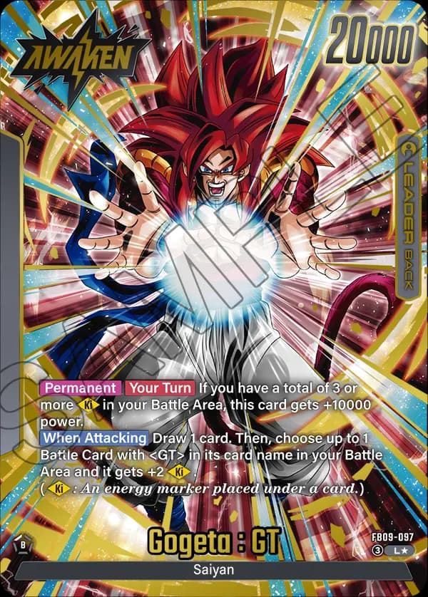 Gogeta : Gt — L*, FB09 — Back