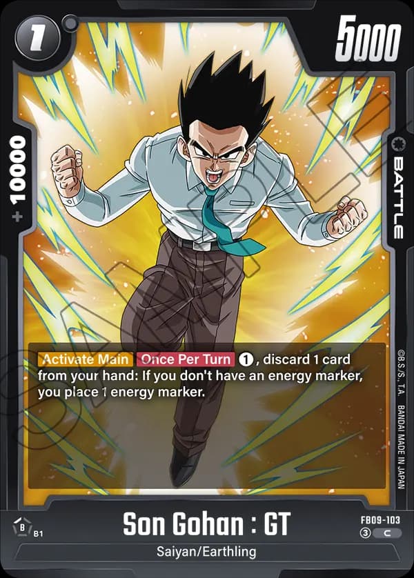 Son Gohan : Gt — C, FB09