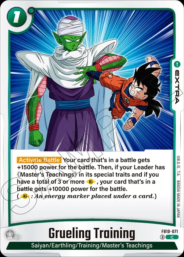 Grueling Training — C, FB10