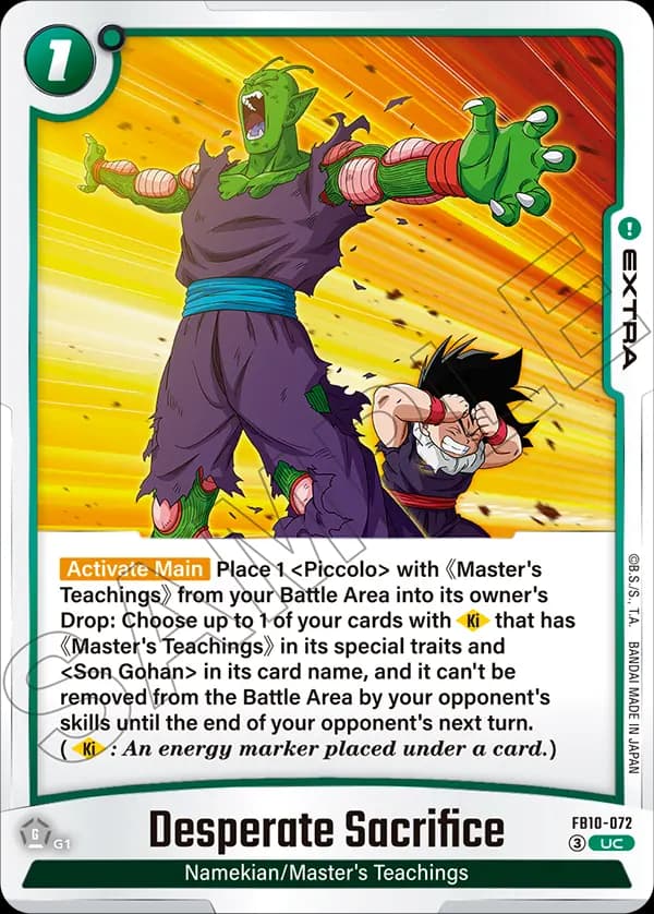 Desperate Sacrifice — UC, FB10