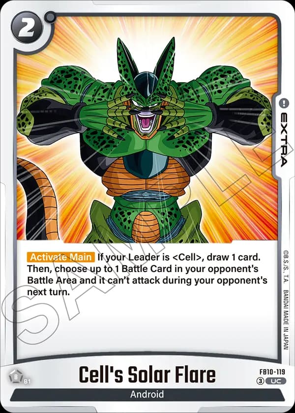 Cell'S Solar Flare — UC, FB10