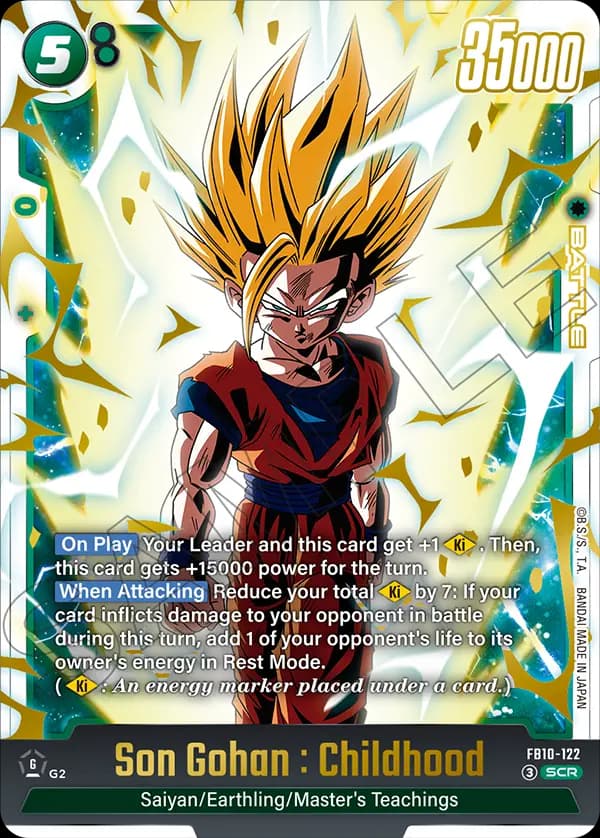Son Gohan : Childhood — SCR, FB10