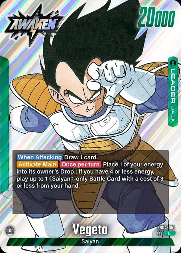 Vegeta — L**, SB01 — Back
