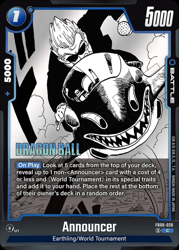Announcer — C*, SB01