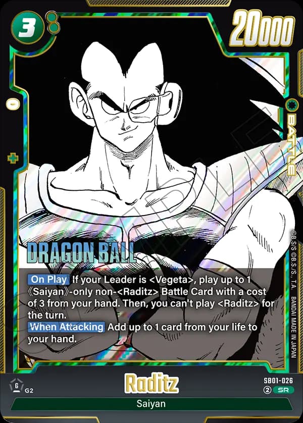 Raditz — SR, SB01