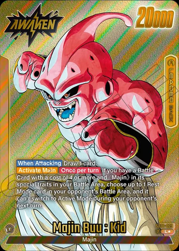 Majin Buu : Evil — L*, SB01 — Back