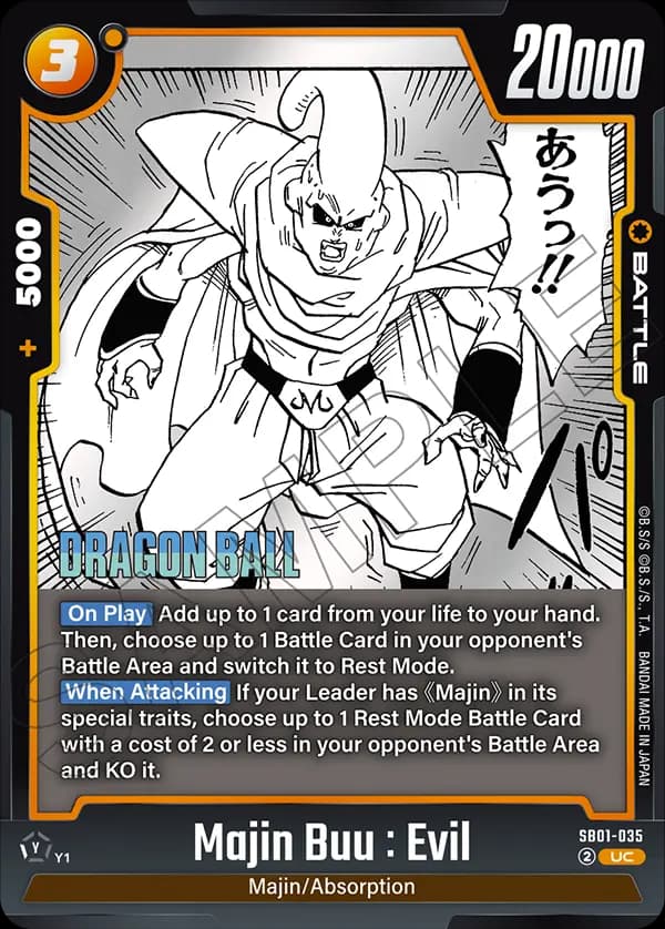 Majin Buu : Evil — UC, SB01