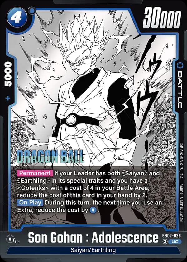 Son Gohan : Adolescence — UC, SB02