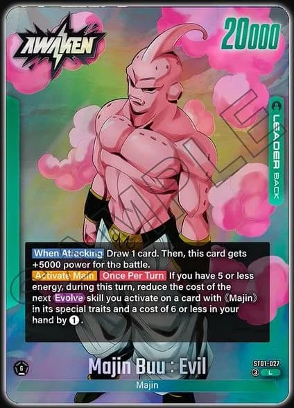 Majin Buu : Evil — L, ST01 — Back